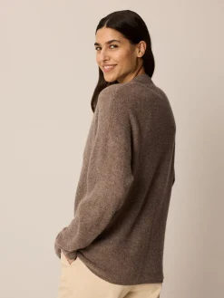Strickjacke aus Yakwolle(hasel melange, L)