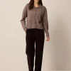 Strickjacke aus Yakwolle(hasel melange, L)