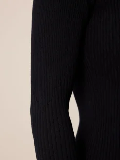 Strickkleid aus Bio Baumwolle(navy, L)