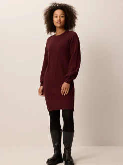 Strickkleid aus Bio Baumwolle und Wolle(maroni melange, XL)