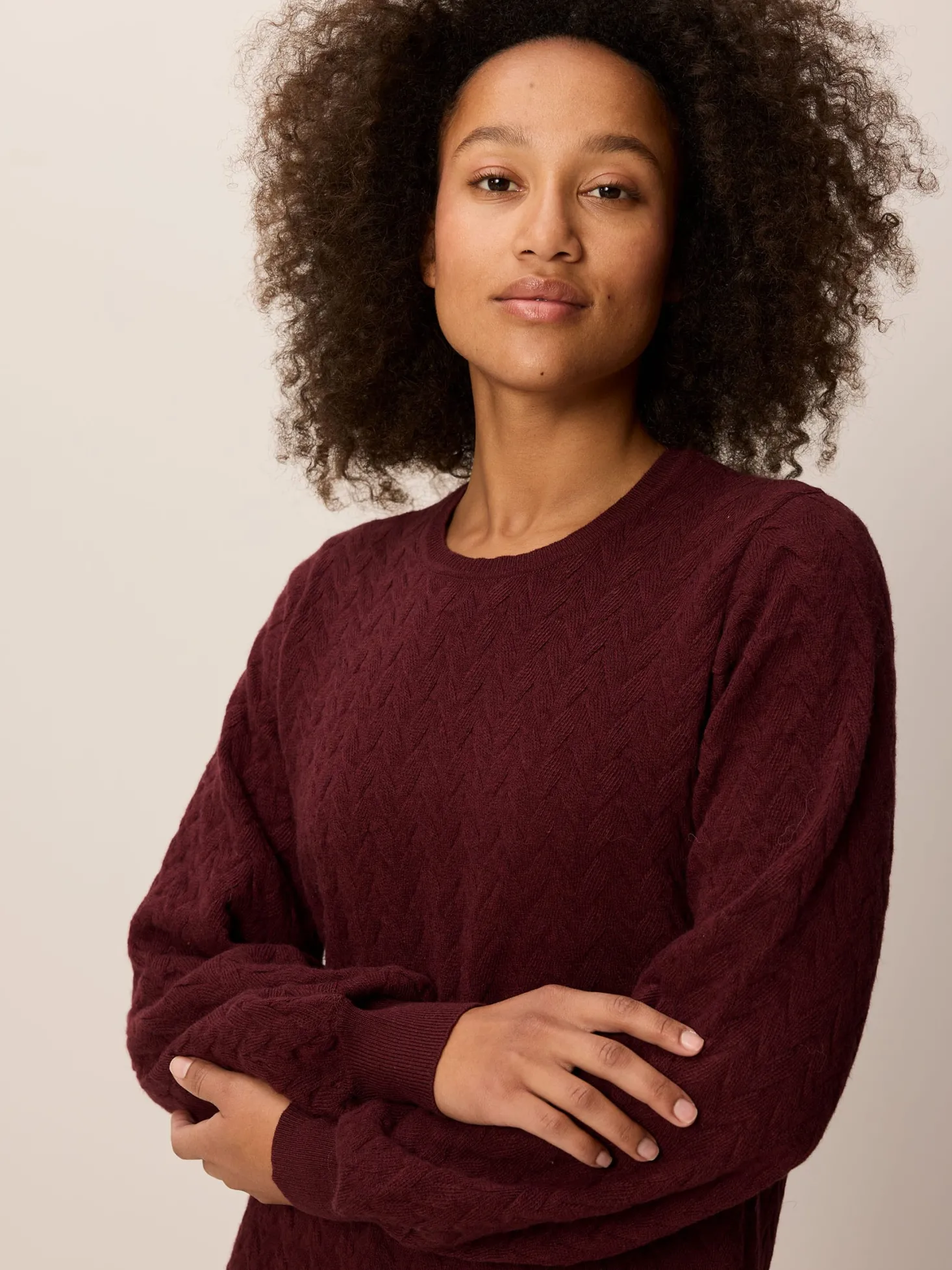Strickkleid aus Bio Baumwolle und Wolle(maroni melange, XL)