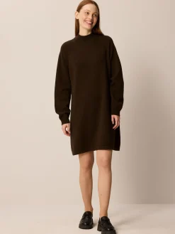 Strickkleid aus Yakhaar(espresso, S)