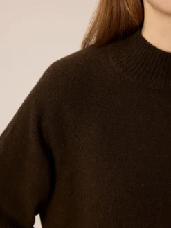 Strickkleid aus Yakhaar(espresso, S)