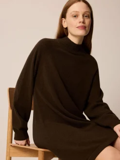 Strickkleid aus Yakhaar(espresso, S)