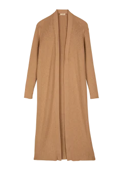 Strickmantel aus Bio-Baumwolle(caramel melange, XXS)