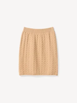 Strickrock aus Bio Baumwolle und Wolle(dinkel, L)