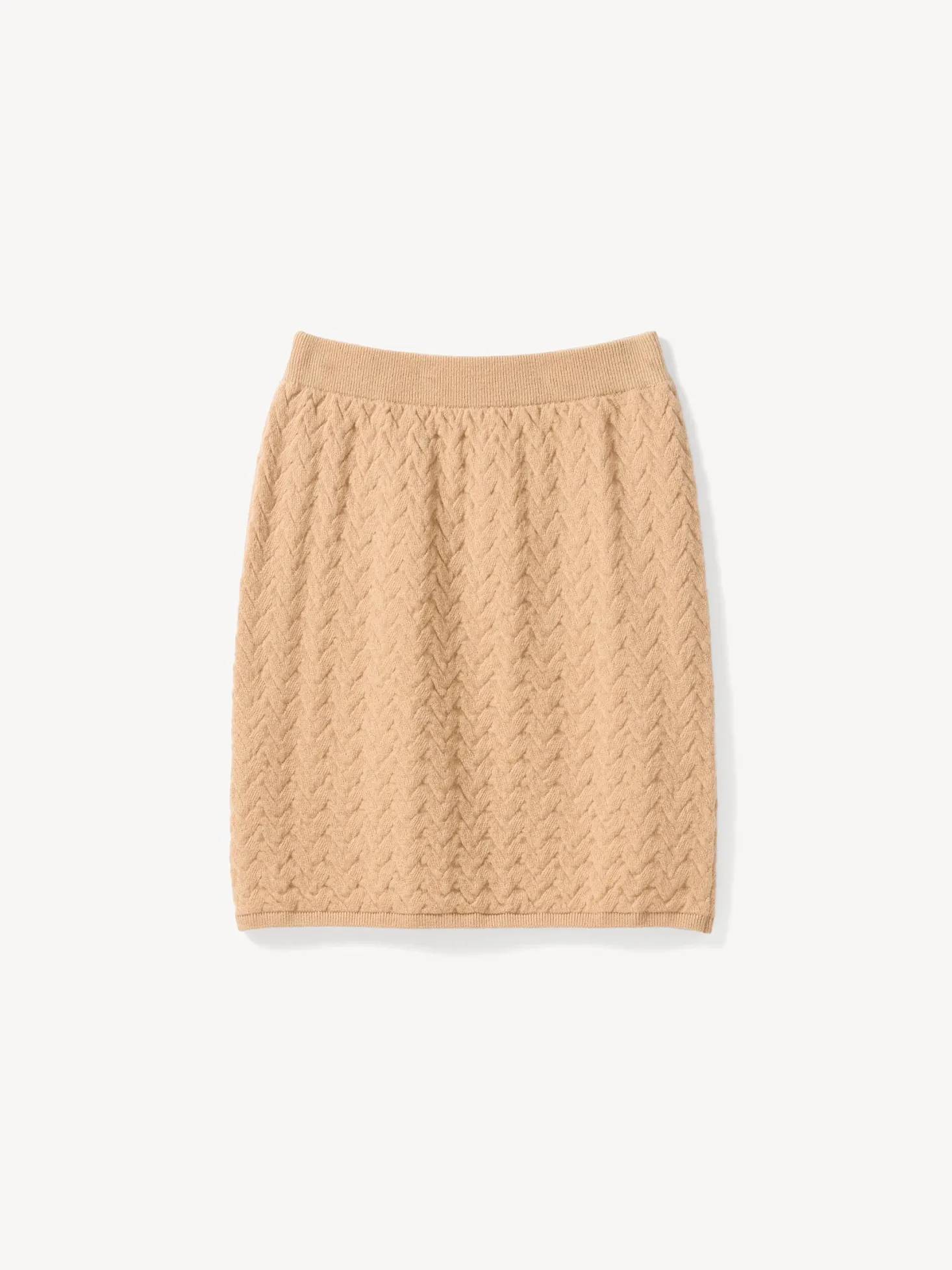 Strickrock aus Bio Baumwolle und Wolle(dinkel, L)