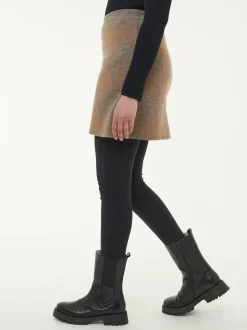 Strickrock aus Yakwolle(yak jacquard/karo, XS)