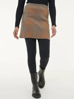 Strickrock aus Yakwolle(yak jacquard/karo, XS)