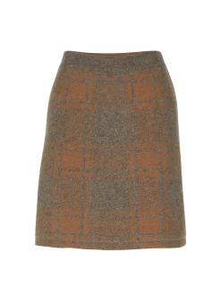 Strickrock aus Yakwolle(yak jacquard/karo, XS)