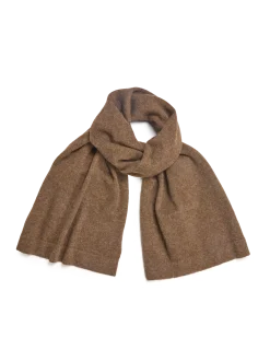 Strickschal aus Alpakawolle(mokka, one size)