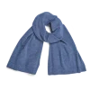 Strickschal aus Alpakawolle(blau melange, one size)