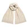 Strickschal aus Bio-Baumwolle und Wolle(sand melange, one size)