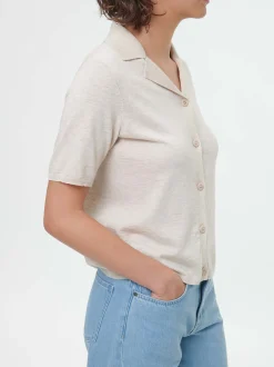 Strickshirt aus Bio-Baumwolle(natur melange, XS)