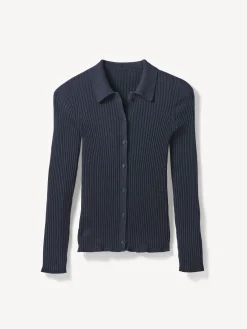 Strickshirt aus Bio Baumwolle(navy, XL)