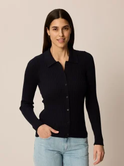 Strickshirt aus Bio Baumwolle(navy, XL)
