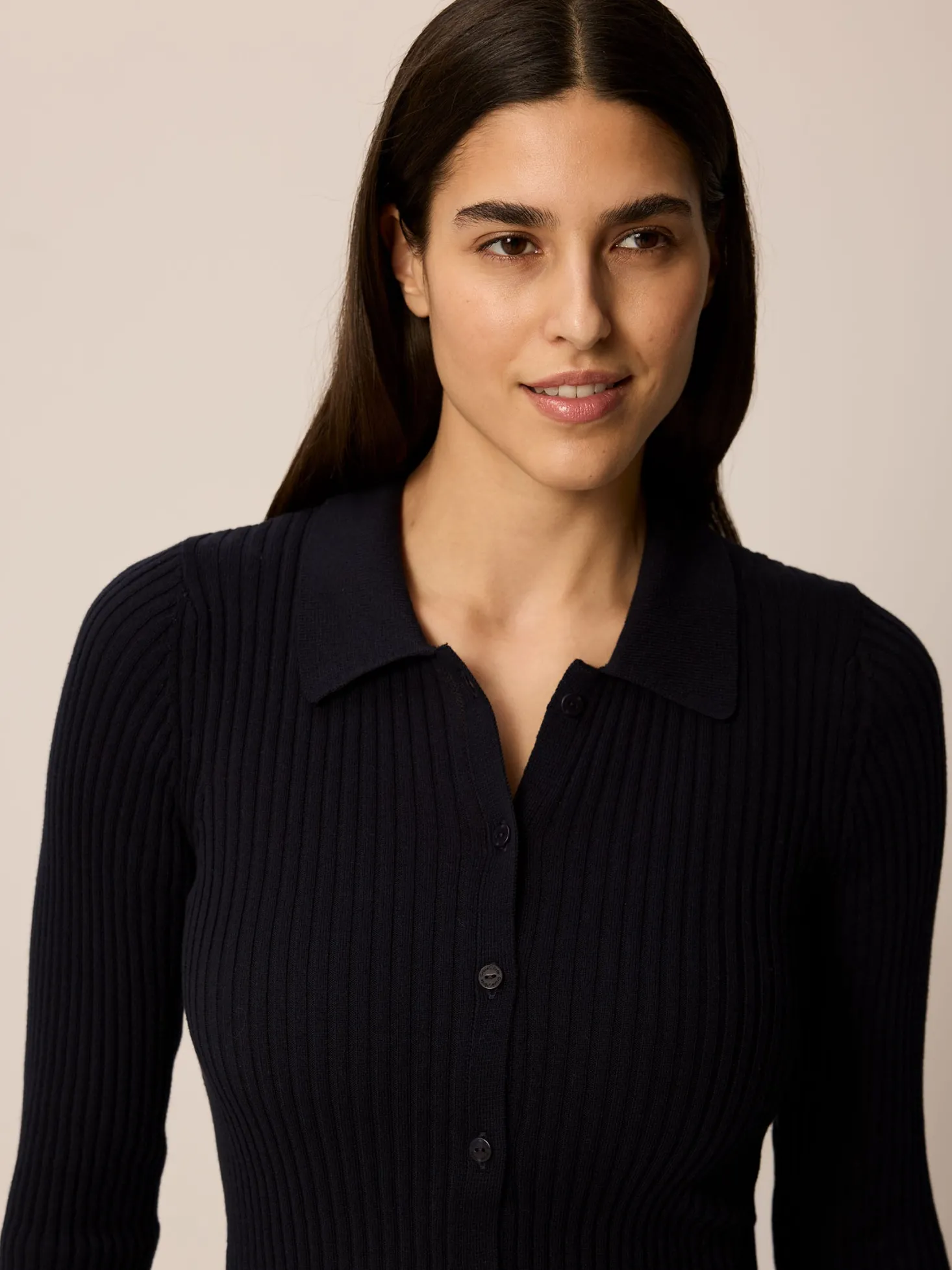 Strickshirt aus Bio Baumwolle(navy, XL)