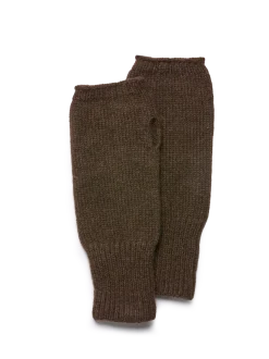 Strickstulpen aus Yakwolle(espresso, one size)