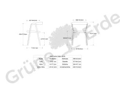 Stuhl Asensio(Buche, mit Armlehne)