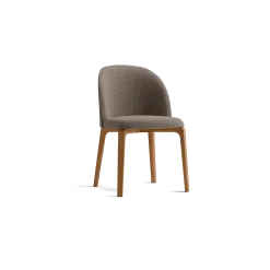 Stuhl Belmontmit Bezug (Wollstoff Tano natur, Buche)