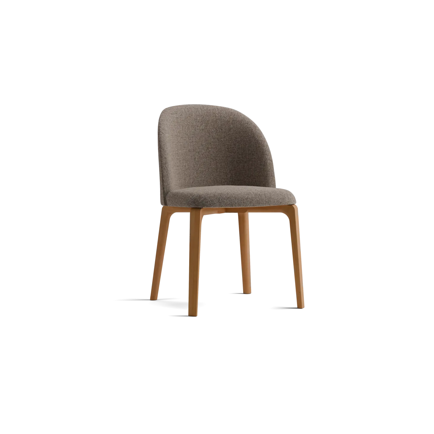 Stuhl Belmontmit Bezug (Wollstoff Tano natur, Buche)