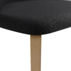 Stuhl Belmontmit Bezug (Wollstoff Stavang schiefer, Esche)