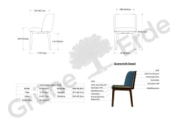 Stuhl Belmontmit Bezug (Wollstoff Tano natur hell, Buche)