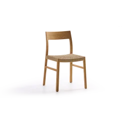 Stuhl Karim(Eiche, handgeflochtene Sitzfläche)