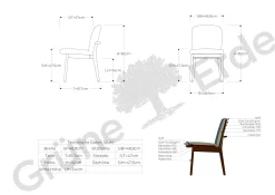 Stuhl Kilian(Wollstoff Elverum haselnuss, Buche, ohne Armlehne)