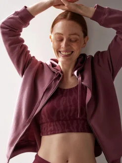 Sweatjacke aus Bio-Baumwolle(traube, 38)