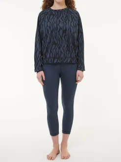 Sweatpullover aus Bio Baumwolle(print mitternachtsblau, XS)