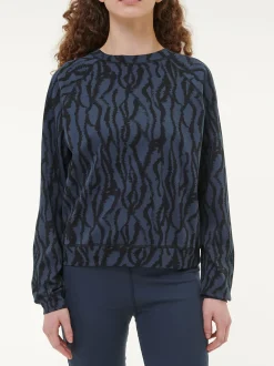 Sweatpullover aus Bio Baumwolle(print mitternachtsblau, XS)