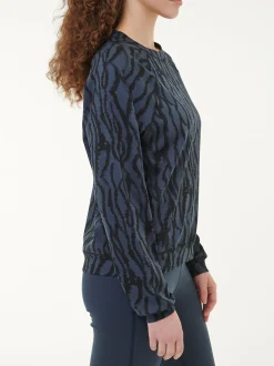 Sweatpullover aus Bio Baumwolle(print mitternachtsblau, XS)
