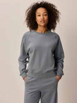 Sweatshirt aus Bio Baumwolle(schiefer, S)
