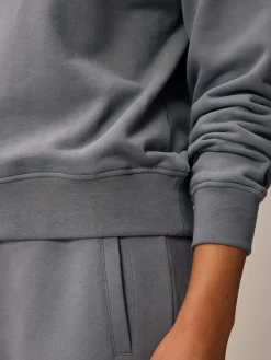 Sweatshirt aus Bio Baumwolle(schiefer, S)