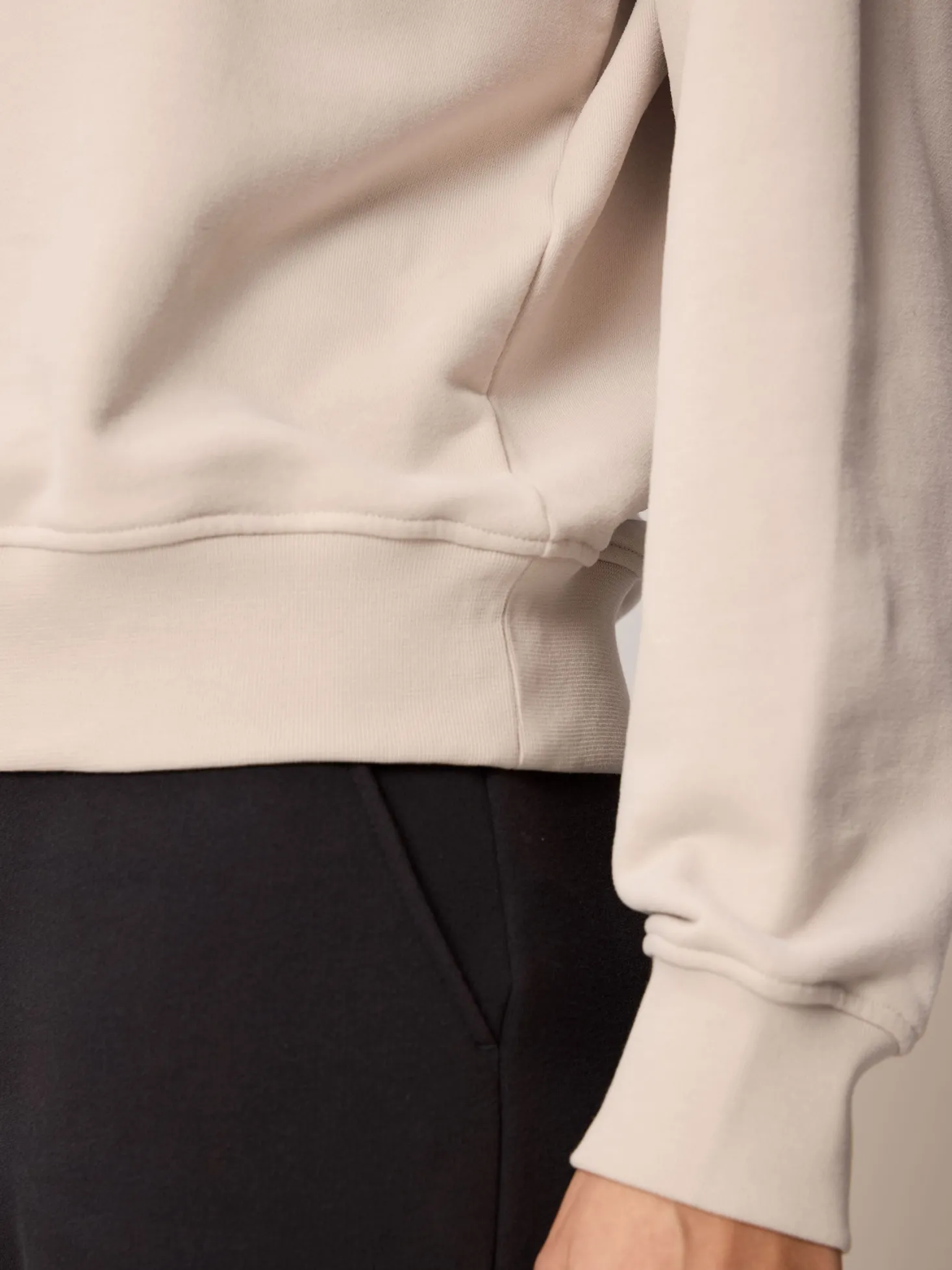 Sweatshirt aus Bio Baumwolle(stein, S)
