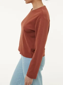 Sweatshirt aus Bio Baumwolle(mahagoni, 44)