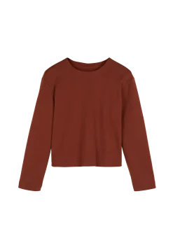 Sweatshirt aus Bio Baumwolle(mahagoni, 44)