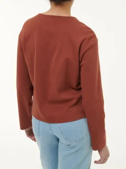 Sweatshirt aus Bio Baumwolle(mahagoni, 44)