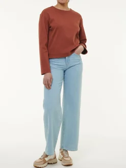Sweatshirt aus Bio Baumwolle(mahagoni, 44)