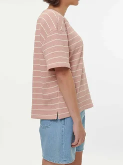 Sweatshirt aus Bio Baumwolle(camelie/offwhite, XS)