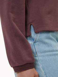 Sweatshirt aus Bio-Baumwolle(merlot, 40)