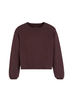 Sweatshirt aus Bio-Baumwolle(merlot, 40)