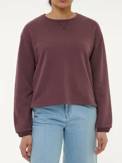 Sweatshirt aus Bio-Baumwolle(merlot, 40)