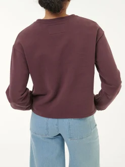 Sweatshirt aus Bio-Baumwolle(merlot, 40)