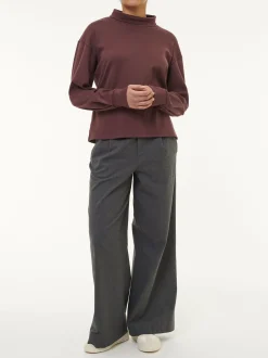 Sweatshirt aus Bio Baumwolle(merlot, 38)