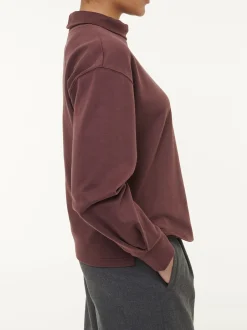 Sweatshirt aus Bio Baumwolle(merlot, 38)