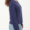 Sweatshirt aus Bio Baumwolle(royalblau, 44)