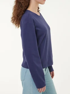 Sweatshirt aus Bio Baumwolle(royalblau, 44)