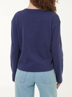 Sweatshirt aus Bio Baumwolle(royalblau, 44)